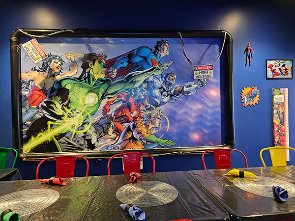 Universal Supers Party Room at Owynn’s World of Adventure